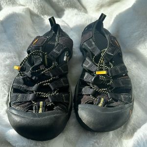 Black Keen Sandals